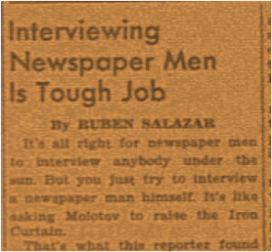 Salazar’s Early Years In Journalism
